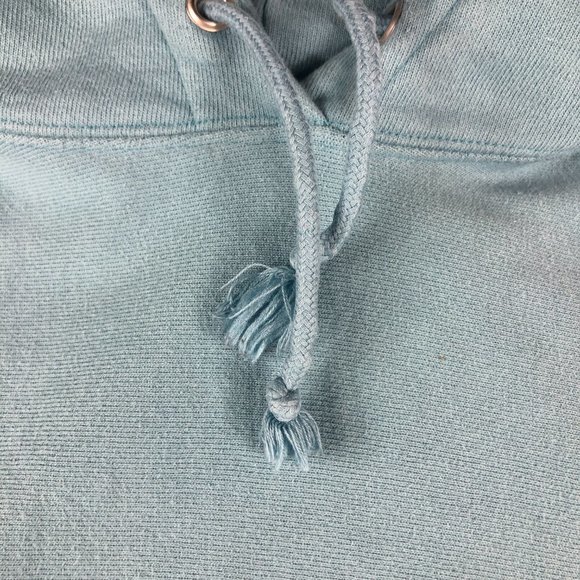 Y2K Champion Reverse Weave Sweatshirt Men Small Light Blue Faded Pullover Hoodie - Picture 6 of 15